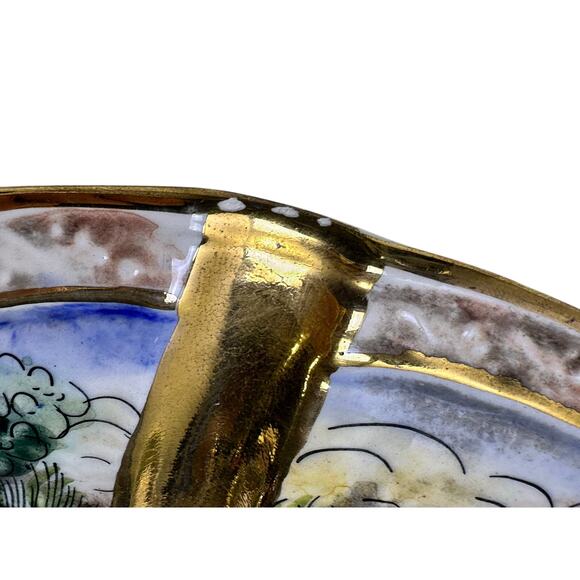 Capodimonte Italian Vintage 1950-1970 Raised Relief Porcelain 11.5" Ash Tray - Picture 9 of 11